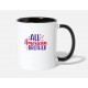 All American Brother White/Red Mugs